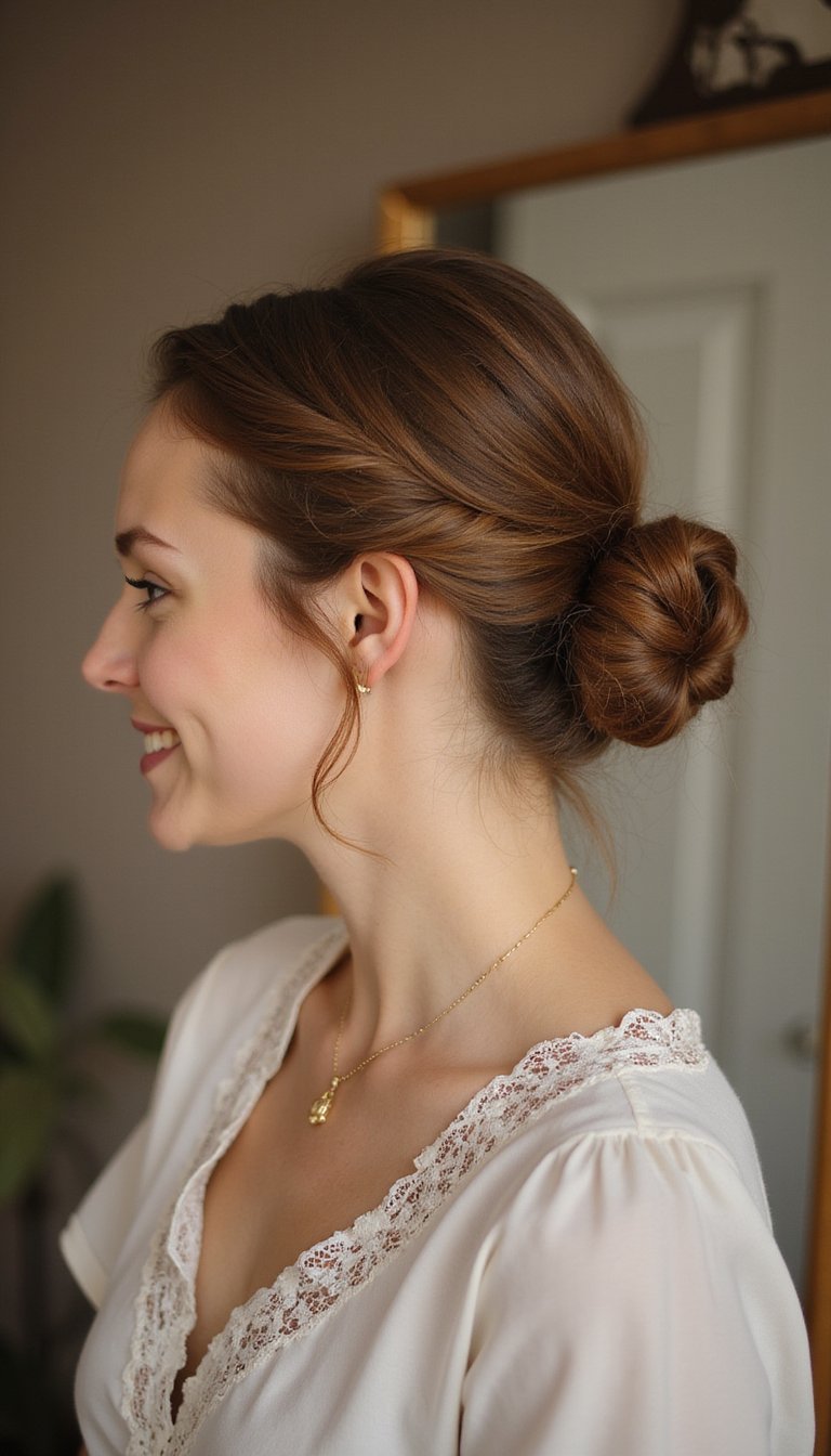 Classic Chignon With Soft Face-Framing Touches